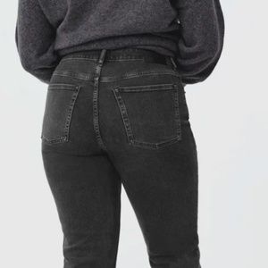 EVERLANE HIGH WAIST NEW THE CURVY 90s CHEEKY STRAIGHT CROP JEAN sz 30 Ankle